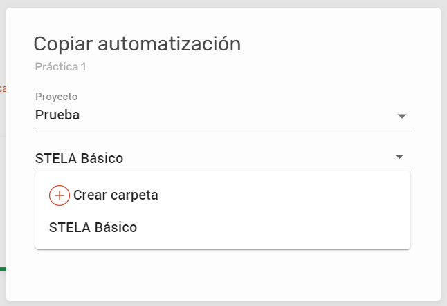 STELA copiar automatizaciones